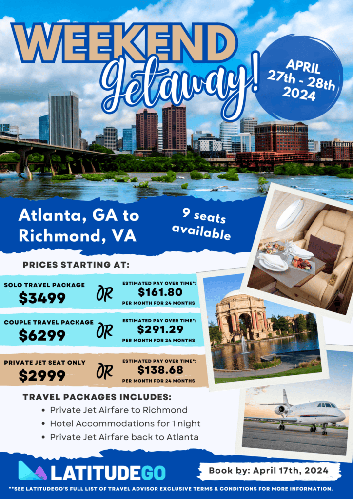 VAX Weekend Getaway Trip Atlanta to Richmond LatitudeGo